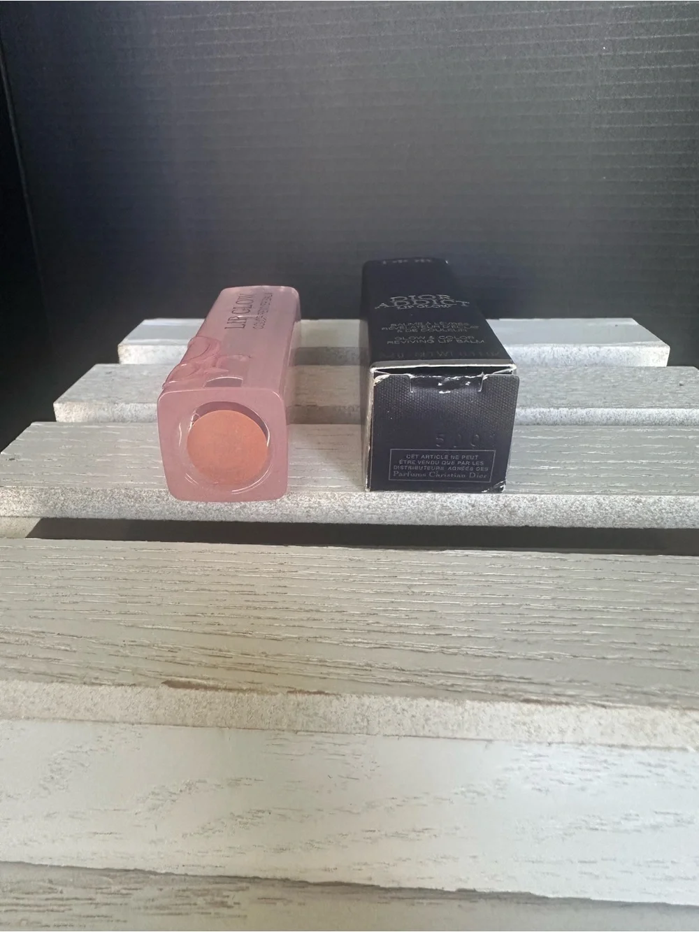 Dior Lip Glow Hydrating Balm in Sheer Pink with Silver Cap